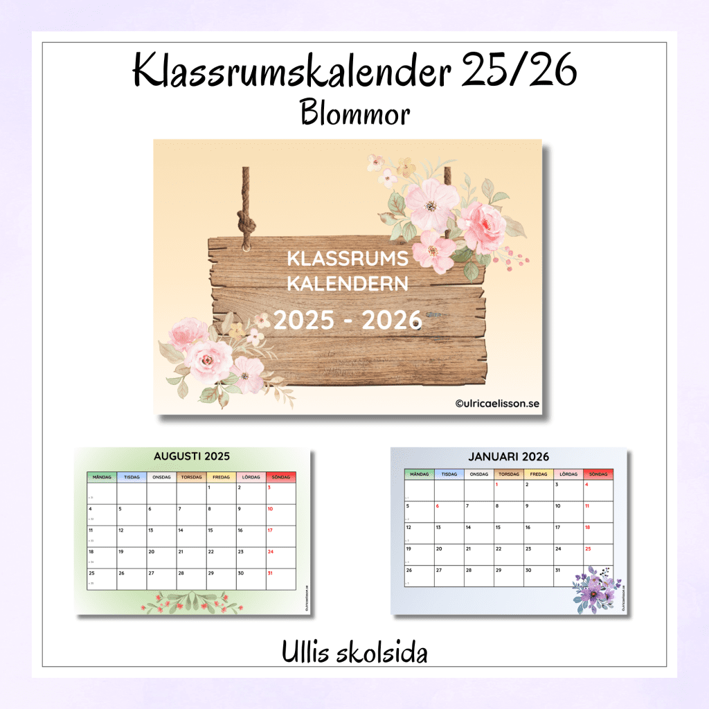 Klassrumskalender 25/26