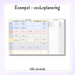 Mall för planeringsunderlag/schema/veckoplanering – redigerbar - bild 7