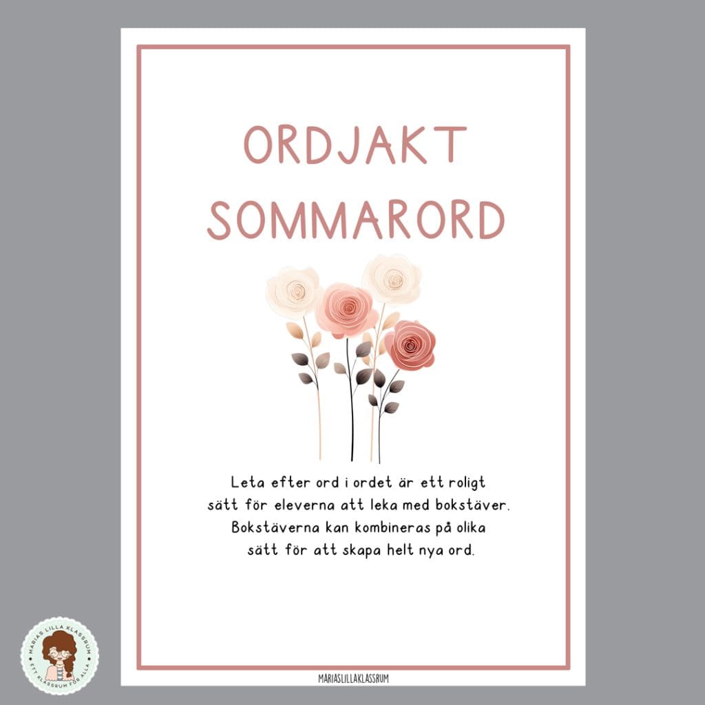 Ordjakt – sommarord