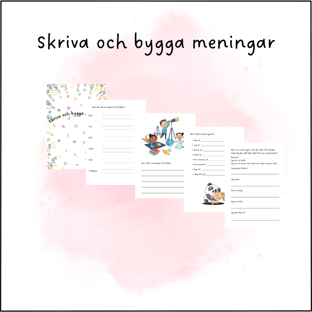 Skriva och bygga meningar