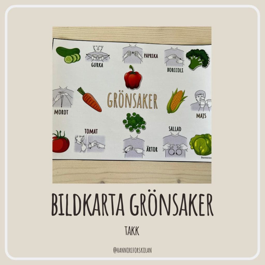 Bildkarta grönsaker