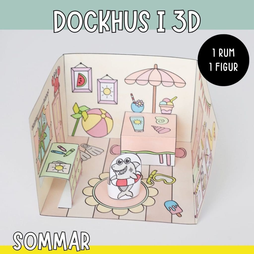 Pyssla dockhus – sommar