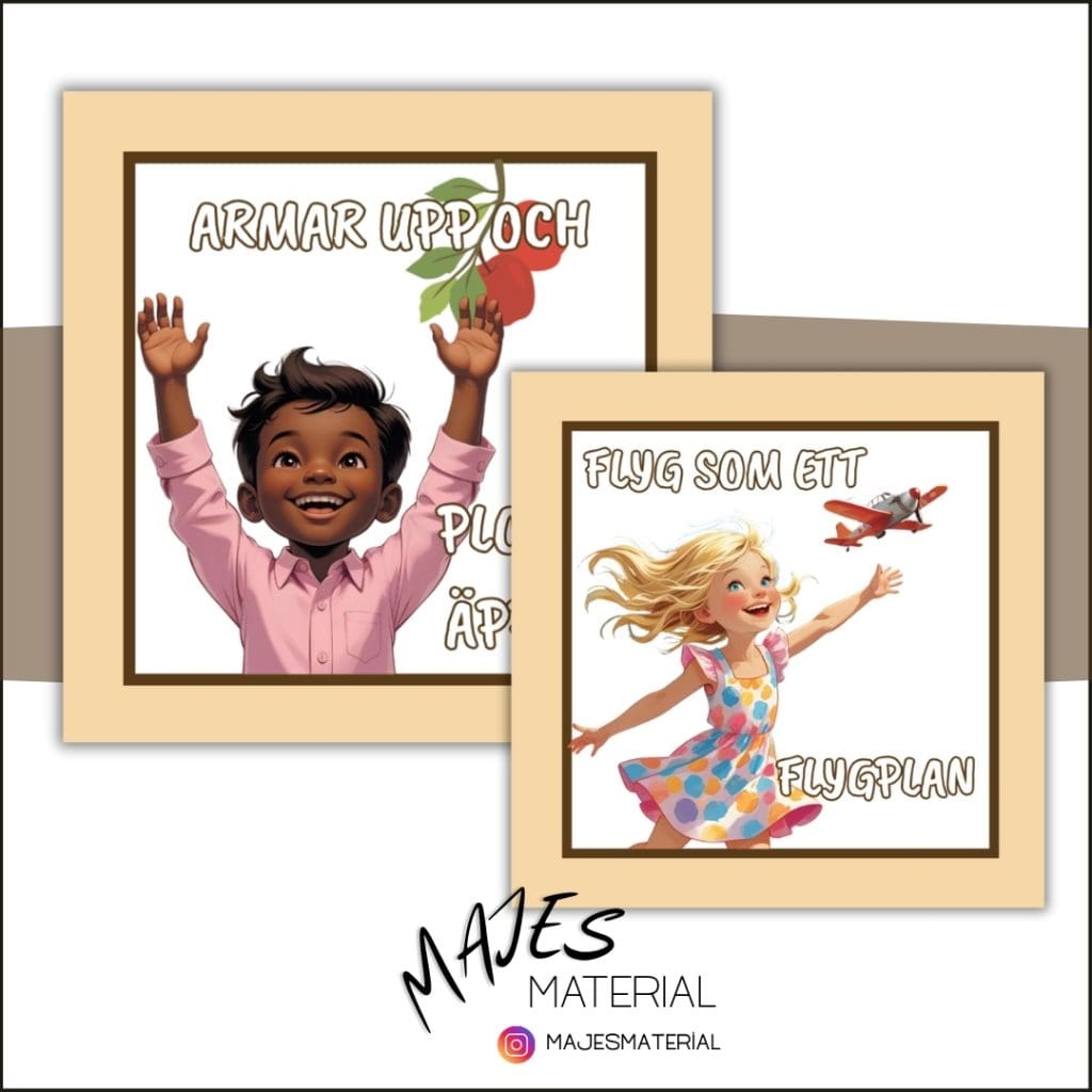 Rörelsekort – till tärning (Aktioner) 2