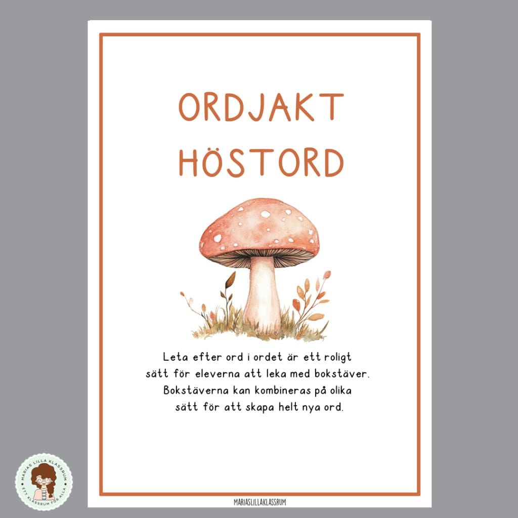 Ordjakt – Höstord