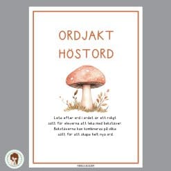 Ordjakt - Höstord