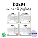 Räkna och färglägg – Årstider - bild 1