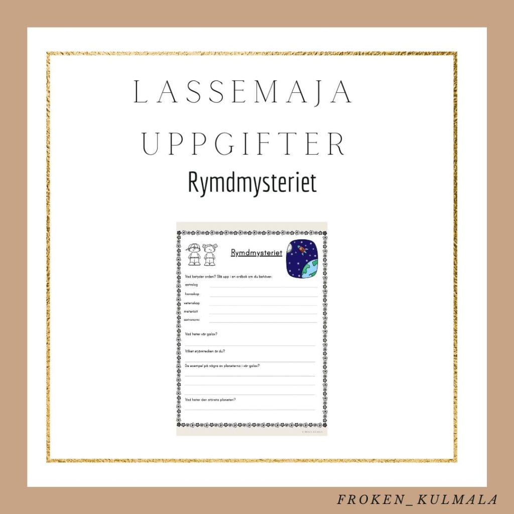 LasseMaja arbetsblad: Rymdmysteriet