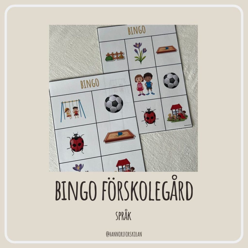 Bingo förskolegården