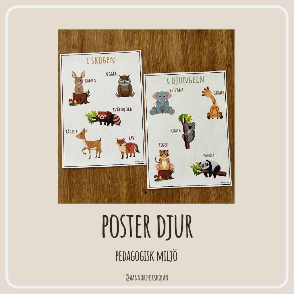 Poster djur