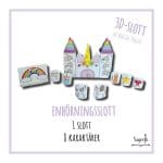 3D-pyssel Enhörningsslott - bild 1