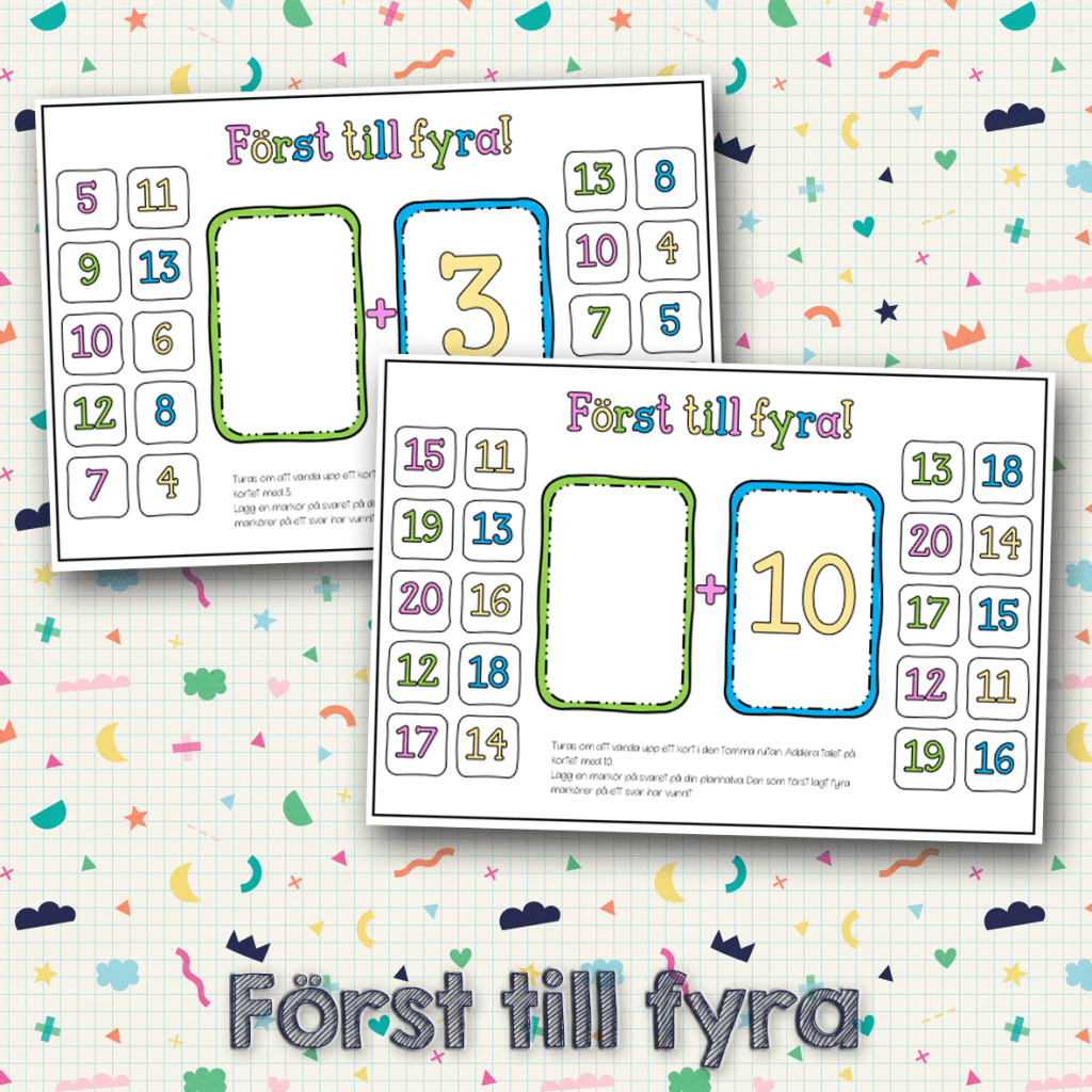 Öva addition – först till fyra