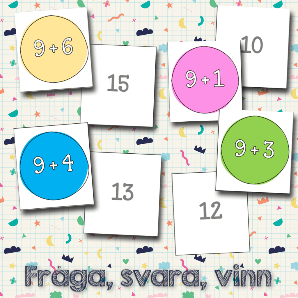 Öva addition – Fråga, svara, vinn