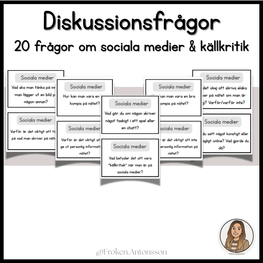 Diskussionsfrågor – 20 frågor om sociala medier & källkritik