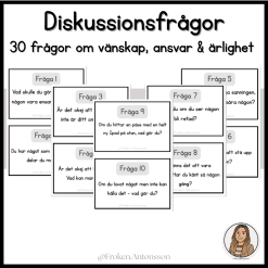 Diskussionsfrågor - 30 frågor om vänskap, ansvar & ärlighet