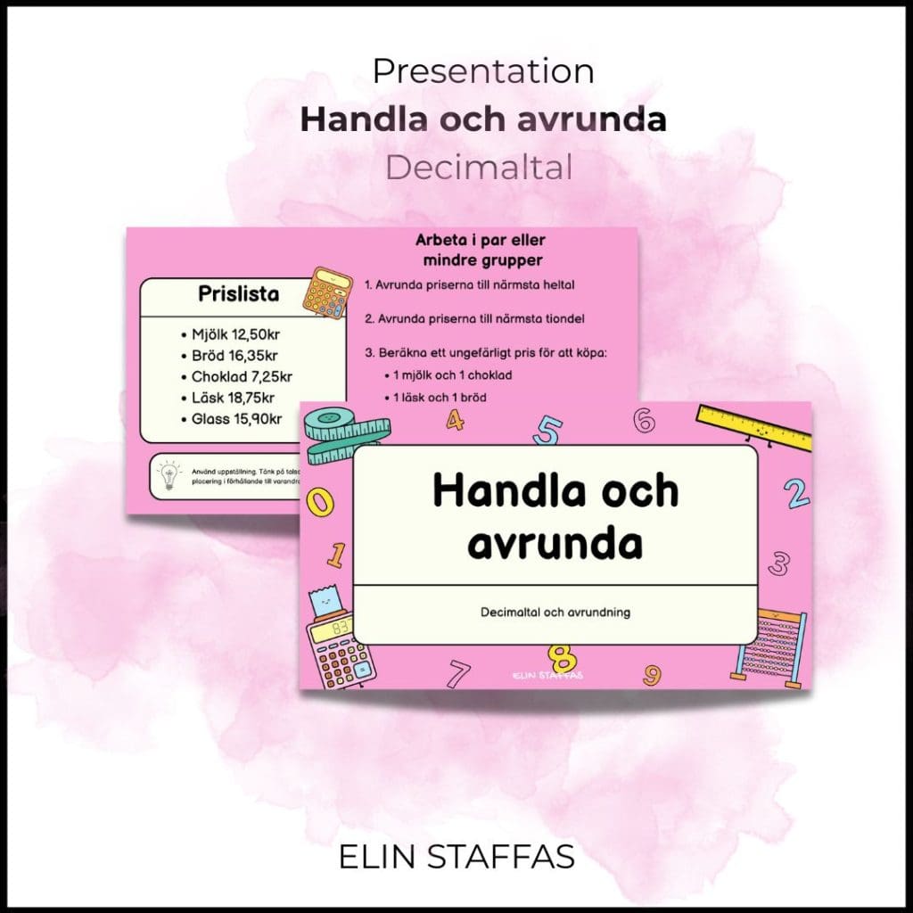 Handla och avrunda – presentation