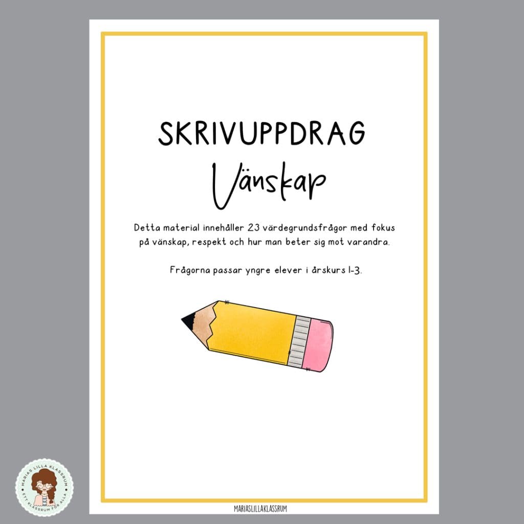Skrivuppdrag – Vänskap
