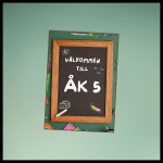 Klassrumsskyltar “Griffeltavla”, klass 1-9, A-C och åk 1-9 - bild 3