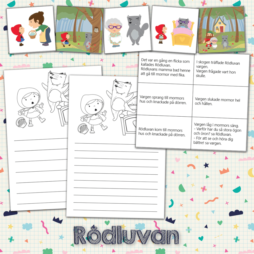 Rödluvan – skriv berättelse
