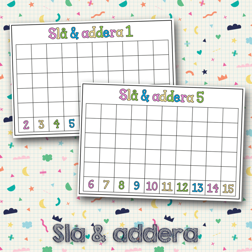 Öva addition – Slå och addera