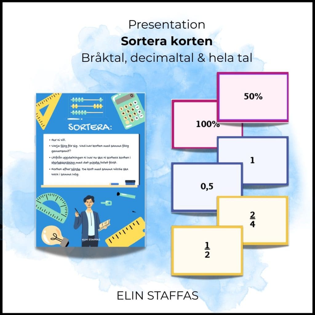Sortera korten – matematik
