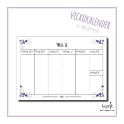 Veckokalender 2025-2026