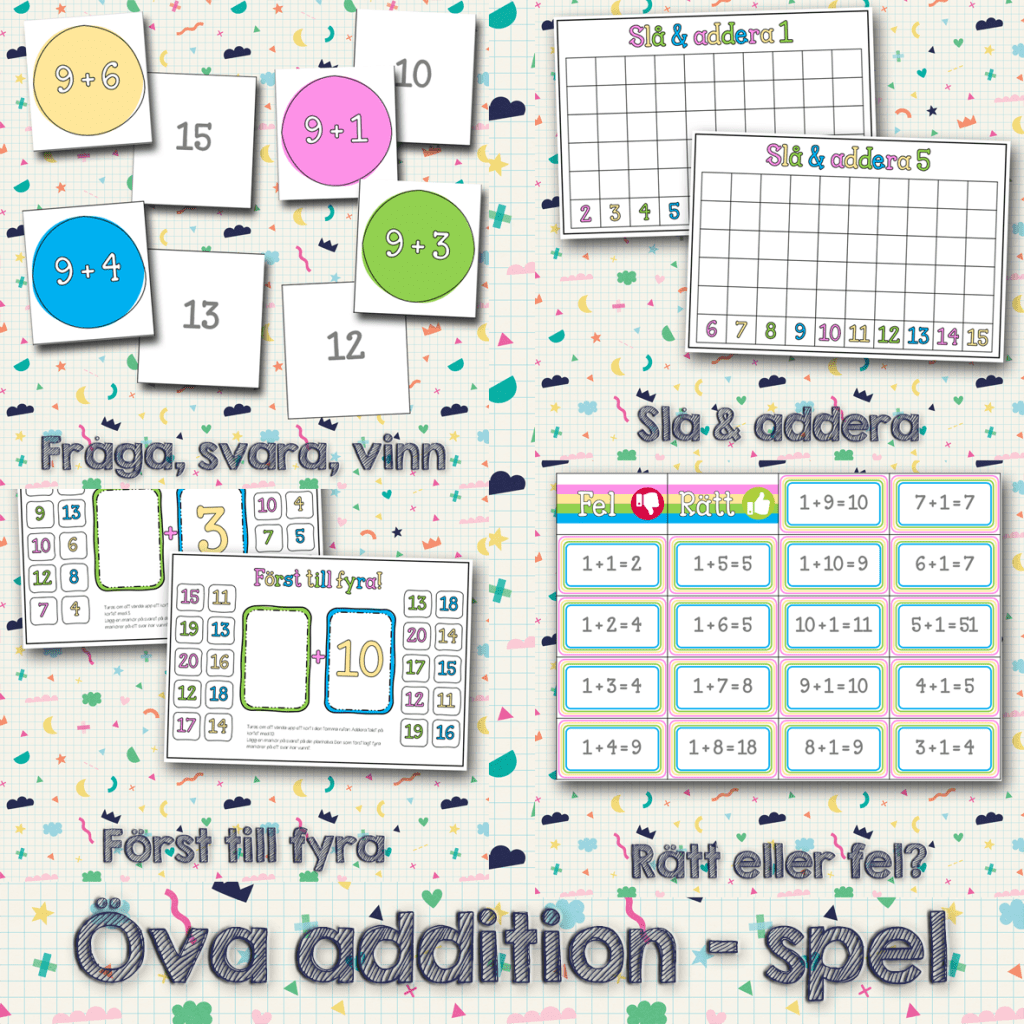 Öva addition – spelpaket