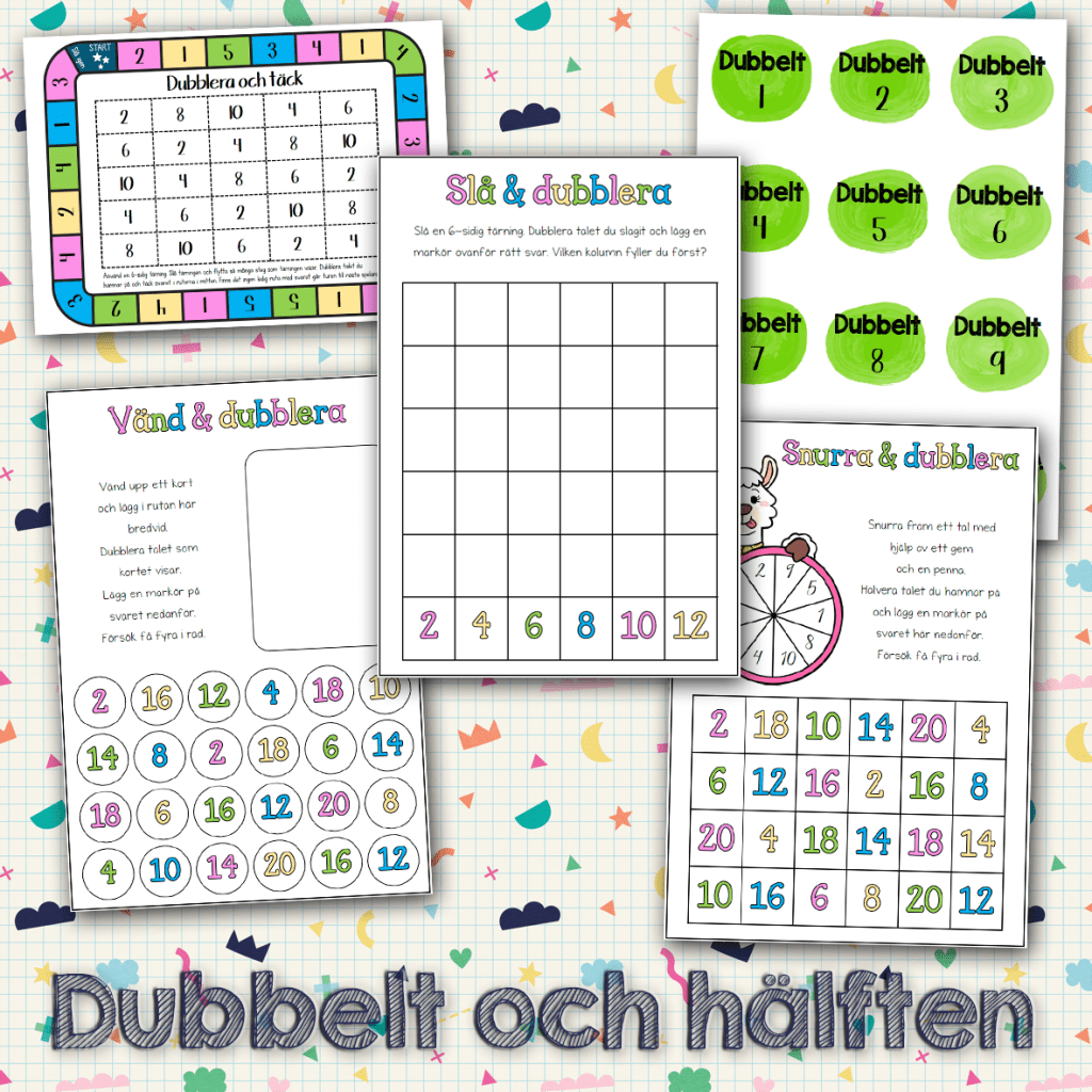 Dubbelt och hälften – spel
