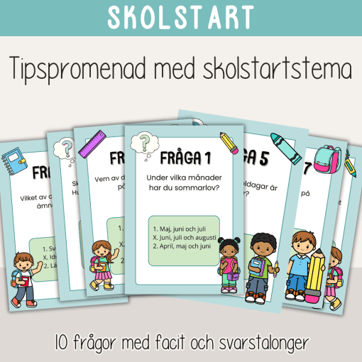 Skolstart - Tipspromenad Tema skolstart