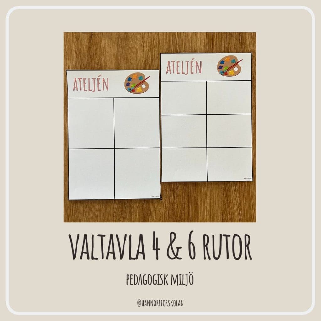 Valtavla 4 & 6 rutor