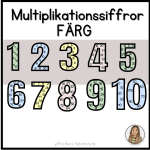 Multiplikationssiffror – 3 olika uppsättningar - bild 1