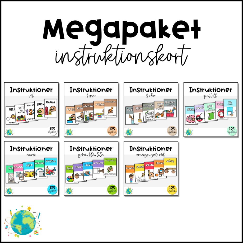 Megapaket – Instruktionskort