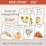 Höst – Rörelsekort – Hösttema – Rörelse och kroppsuppfattning - bild 1