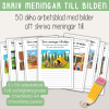 Paket - Skriv meningar till bilden. 50 olika bilder att skriva till.