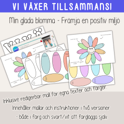 Pyssel - Min glada blomma - En positiv miljö