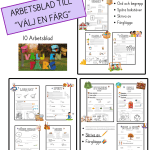 ”Välj en färg” arbetsblad - bild 1