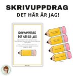 Skrivuppdrag på pennor- Det här är jag! - bild 1