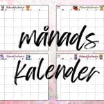 Månadskalender: Tydlighet och struktur - bild 1