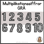 Multiplikationssiffror – 3 olika uppsättningar - bild 3