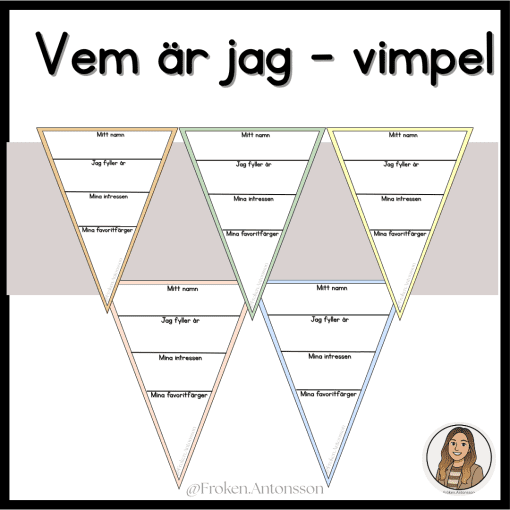 Vem är jag - vimpel