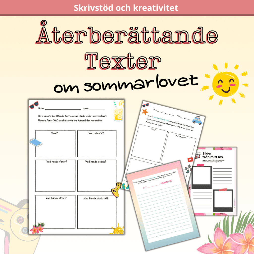 Återberättande texter om sommarlovet