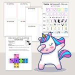 Tärningsspel – träna på instruktioner – Rita en enhörning - bild 2