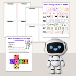 Tärningsspel – träna på instruktioner – Rita en robot - bild 2