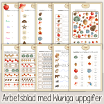 Höst – Arbetshäfte bokstäver och siffror – Hösttema - bild 2