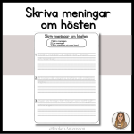 Skriva meningar om hösten - bild 2