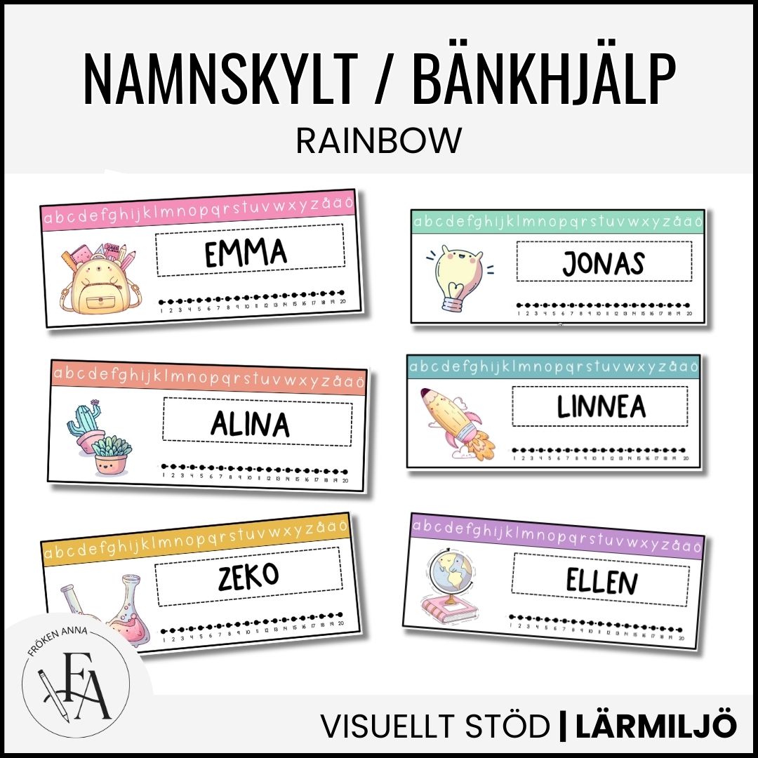 GIGANTISKT klassrumspaket: Rainbow