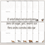 Stora skrivträningspaketet – 84 arbetsblad med 7 olika teman - bild 3