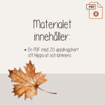 Höst – Rörelsekort – Hösttema – Rörelse och kroppsuppfattning - bild 3