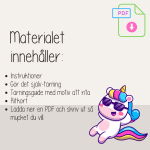 Tärningsspel – träna på instruktioner – Rita en enhörning - bild 3