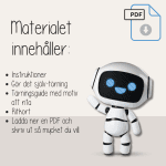 Tärningsspel – träna på instruktioner – Rita en robot - bild 3