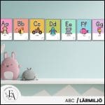 Väggalfabet med TAKK (tecken som stöd) | Rainbow - bild 2